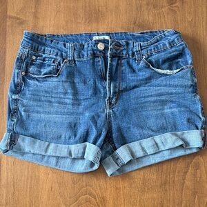 Kensie Dark Blue Jean Shorts